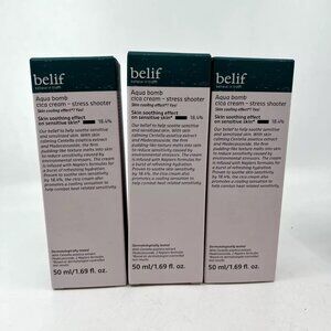 Belif Aqua Bomb Cica Cream Stress Shooter Skin Soother - 3 Pack / 1.69 oz each